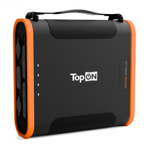 Внешний аккумулятор TopON TOP-X150 144000mAh Type-C PD 100W, USB QC3.0, 2 авторозетки 180W, Big Anderson 300W, фонарь, LiFePO4. Черный